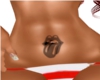 Lips Belly Tattoo