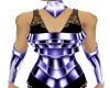 purple steel lace dress