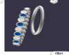 [LS]Sapphire SilverHoops