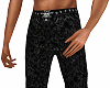 black damask pants - M