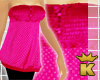 {K} Hot Pink Tube Top