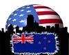 USA/New Zealand Sticker