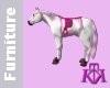 Horse w/ pink saddle