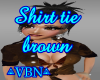 shirt tie brown