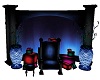 santas blue throne