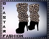 Cheetah Warmer Boots-Blk