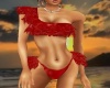 red lingerie bikini