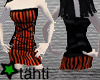 Red/Black Striped Corset