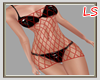 ! Red Fishnet Fit