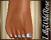 LWR}Blue Nails Feet