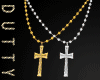 2 Cross Tag Necklace