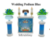 Wedding Podium Blue