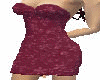 Burgundy Lace dress