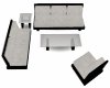 White Couch Set 