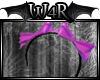 W|Pvc Bow Headband Pink