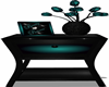 Teal/Blk Side Table