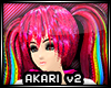 *Akari v2 - rainbow pink
