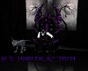 Purple&Black PVC Throne