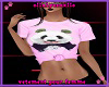 WE! panda pink tee
