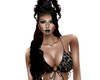 red black chopstick hair