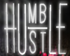 Humble Hustle White Neon