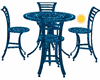 blue  bar table