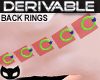 Derivable Back Rings