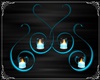 Teal Wall Candles