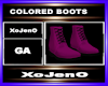 COLORED BOOTS