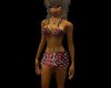 CA BB Red Chain Bikini