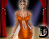 D Orange Sexy Gown