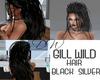 GILL WILD HAIR BLACK+SLV