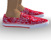 Red Patch Vans Women