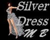 Silver Crumple Dress