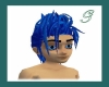 duotone blue hair