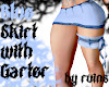 #RU Blu lace skirt w gar