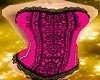 pink lace corset