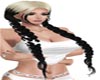 Black&Blonde long braids