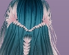 Blue Dip Dyed Hair