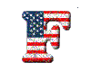 (1) American Flag "F"