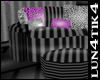 lu* leopard striped sofa