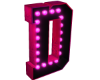 D HOLO PINK LETTER SIGN