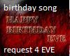 Happy Birthday Song Eve