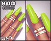 " Lime Nails / Rings