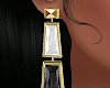 Gold B&W Earrings