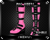 *Pink Pvc Boots