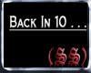 (SS) Back In 10 Sign