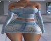 [S] 2 Pc Stud Denim Set