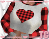 Heart Plaid Sweater