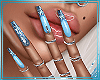 Pretty Blue nails
